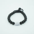 Purple Jade Bracelet - Obsidian Beaded