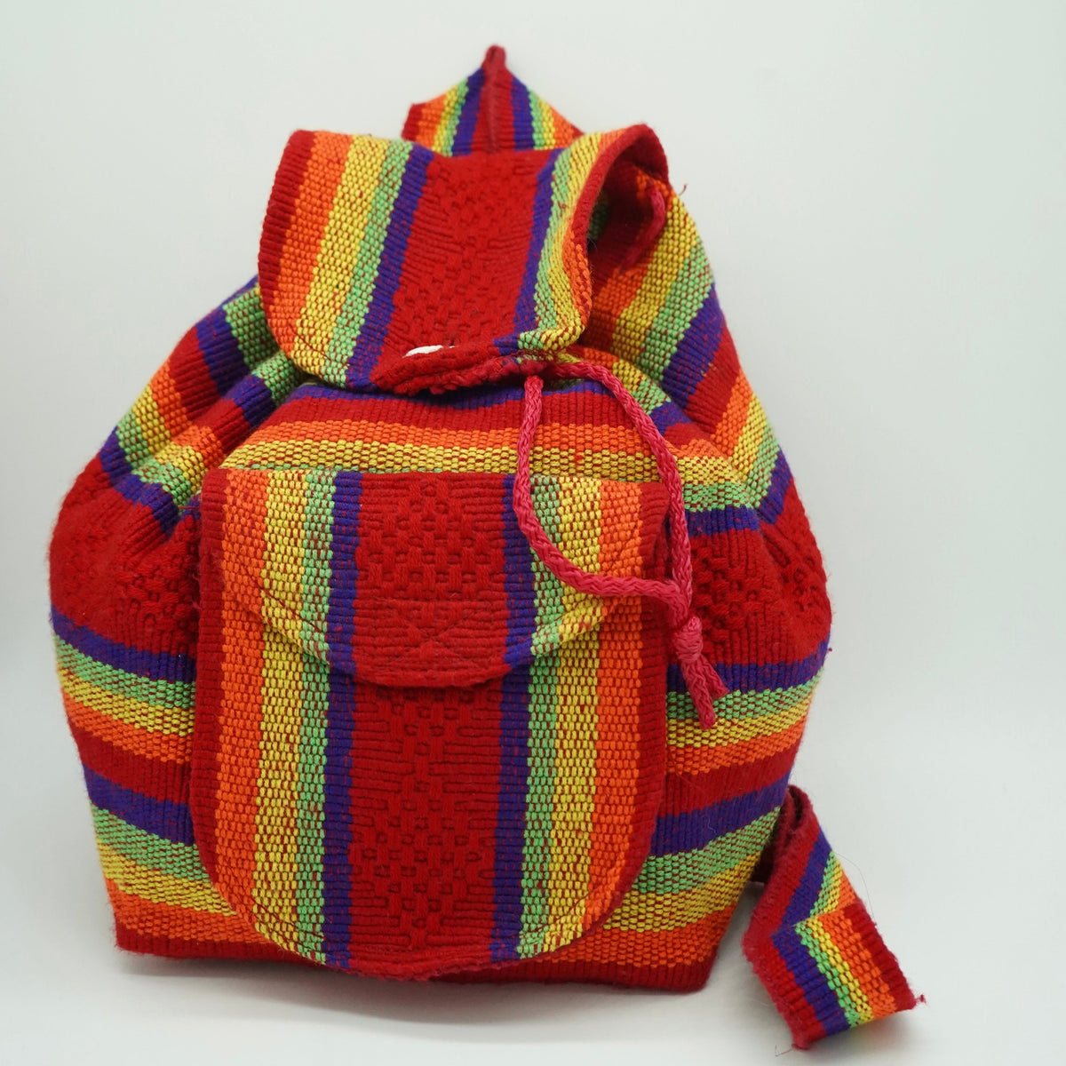 Mini Rainbow Guatemalan Backpack